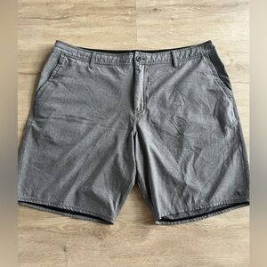 O'Neill Stretch Hybrid Gray Flat Front Shorts Size 40